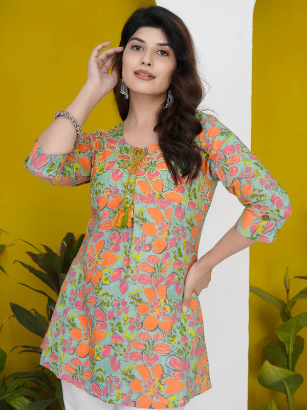 GREEN PATCHWORK CO-ORD SET – PURE COTTON, CHIC & COMFORTABLE