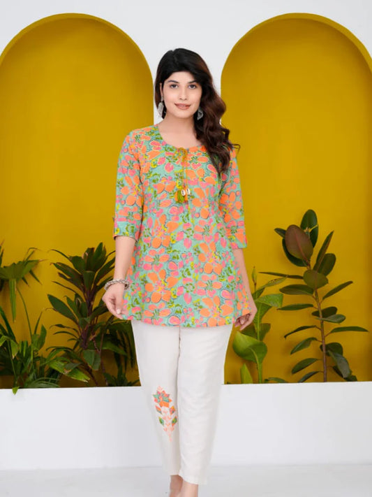 GREEN PATCHWORK CO-ORD SET – PURE COTTON, CHIC & COMFORTABLE