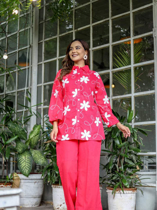 ROSE MEADOW MUL COTTON CO-ORD SET